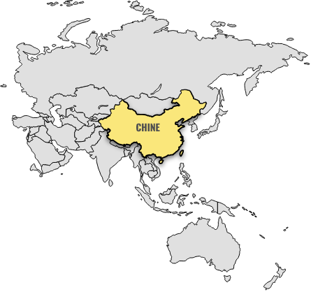 Carte interactive du continent Asiatique